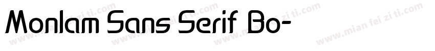Monlam Sans Serif Bo字体转换